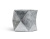 Кашпо ERGO Rombo многогранник состаренное серебро - Фото 4