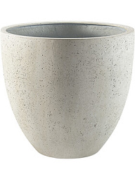 Кашпо Grigio egg pot antique white-concrete