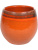 Кашпо Indoor pottery pot charlotte orange (per 4 шт.) - Фото 1