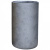 Кашпо Крисмас высокое цилиндр серебристое - Фото 1
