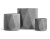 Кашпо ERGO ROMBO цилиндр-многогранник светло-серый камень - Фото 1